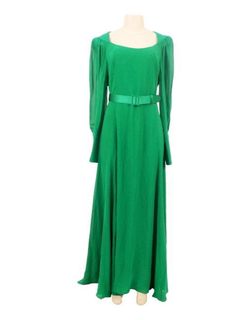 escada green dress Escada Green Silk Mini Dress Tunic 44