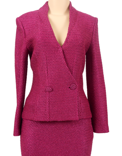 ST. JOHN KNIT METALLIC JACKET W/ TAGS