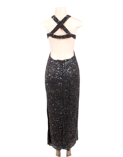 SCALA MULTICOLOR SEQUIN GOWN - eKlozet Luxury Consignment
