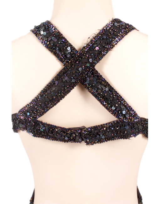 SCALA MULTICOLOR SEQUIN GOWN - eKlozet Luxury Consignment