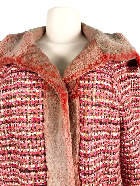 CHANEL TWEED/FUR REVERSIBLE LAPIN COAT - eKlozet Luxury Consignment