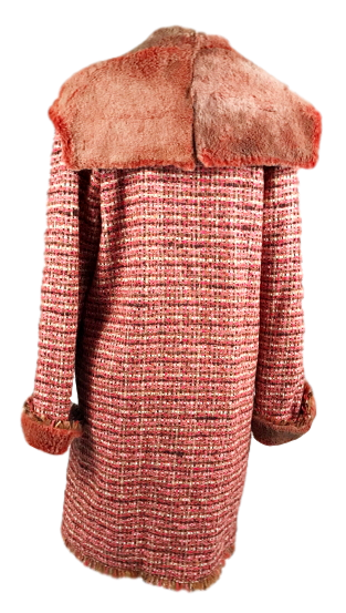 CHANEL TWEED/FUR REVERSIBLE LAPIN COAT - eKlozet Luxury Consignment