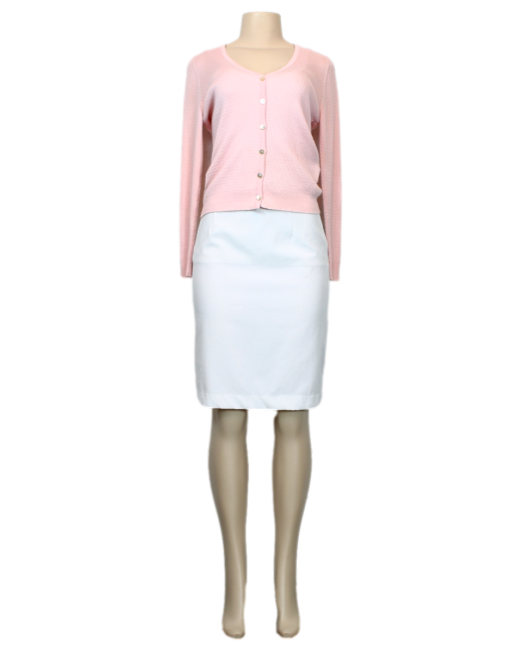 HAWICK CASHMERE Ribbed V-Neck Cardigan