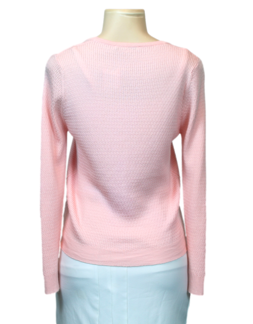 HAWICK CASHMERE Ribbed V-Neck Cardigan
