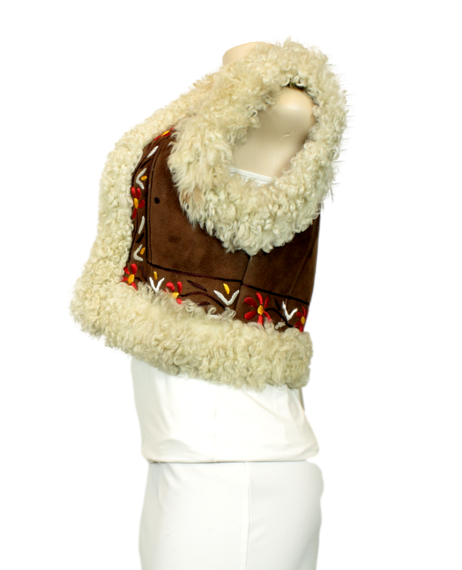 Laurence Heller Sheep Skin Vest Side