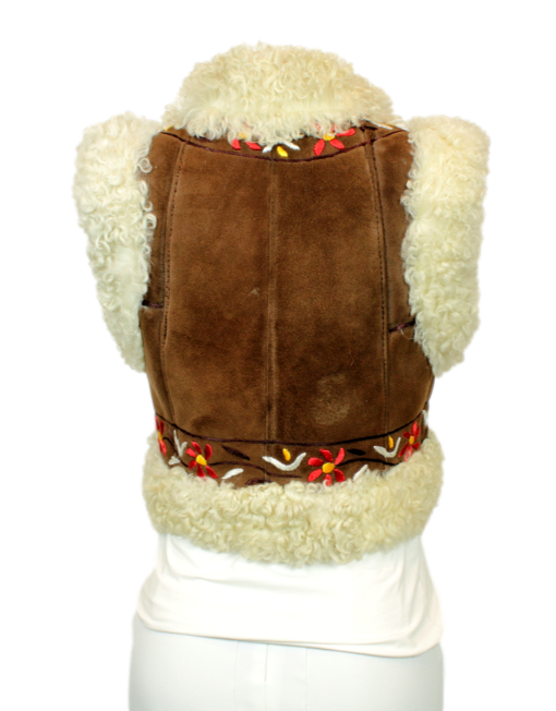 Laurence Heller Sheep Skin Vest Back
