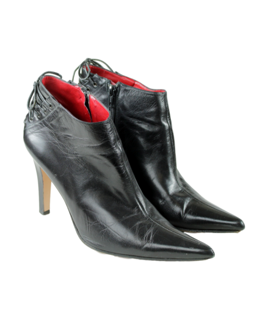 MICHAEL SHANNON Leather Ankle Boots