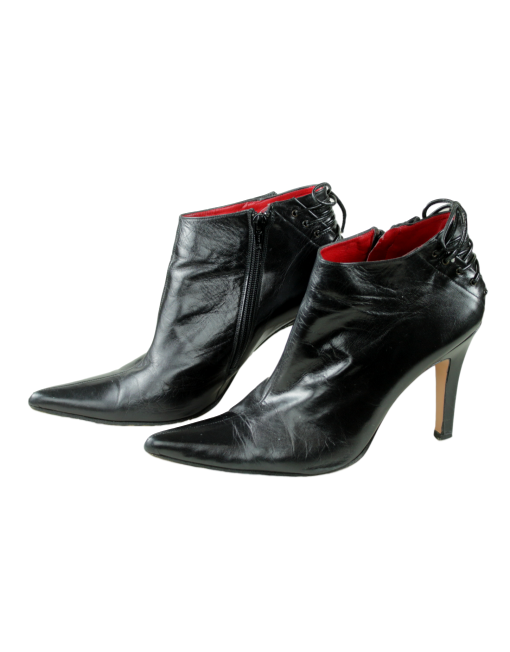 MICHAEL SHANNON Leather Ankle Boots