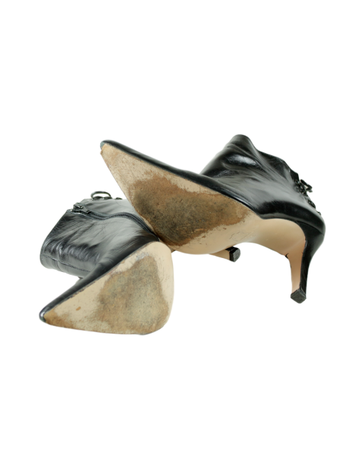 MICHAEL SHANNON Leather Ankle Boots