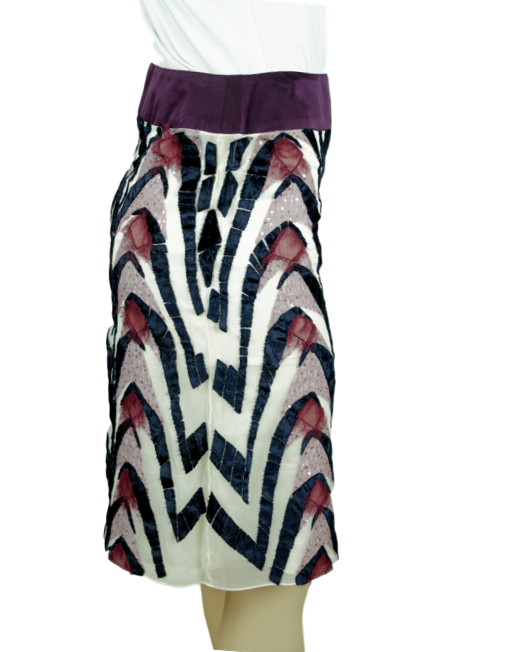 CAROLINA HERRERA Silk Texture Skirt