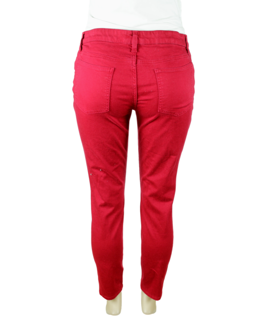 EILEEN FISHER Skinny Leg Jeans Front Back - eKlozet Luxury Consignment Boutique