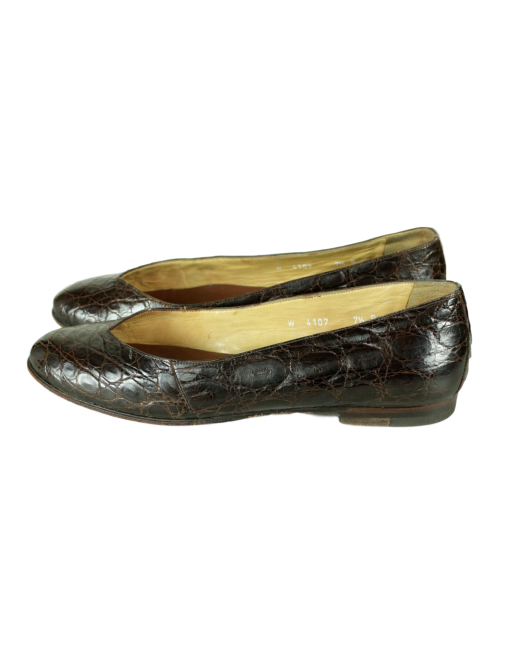 RALPH LAUREN Crocodile Flats
