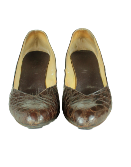 RALPH LAUREN Crocodile Flats