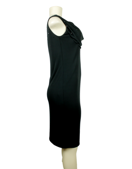 CLASS ROBERTO CAVALLI Cowl Neck Knee-Length Dress Side - eKlozet Luxury Consignment