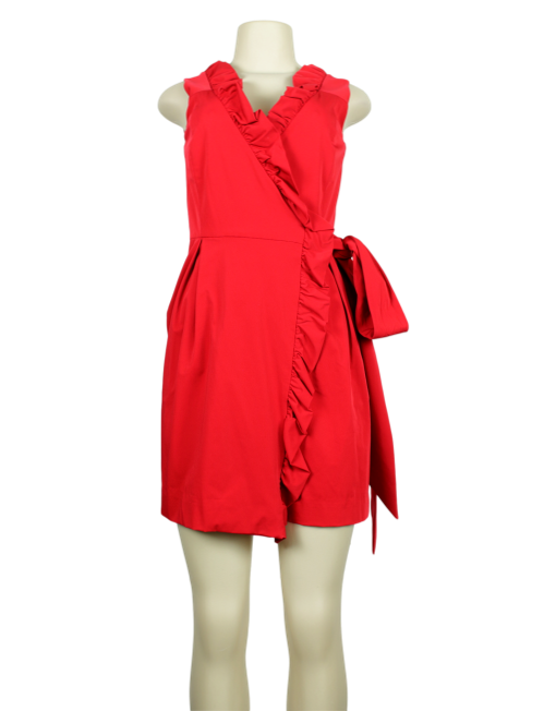 DIANE VON FURSTENBERG V-Neck Knee-Length Dress w/ Tags Front - eKlozet Luxury Consignment