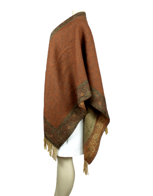 PASHMINA Cashmere and Silk Cape Side - eKlozet Luxury Consignment