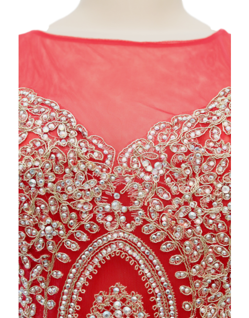 ROMANCE COUTURE BEADED GOWN - eKlozet Luxury Consignment