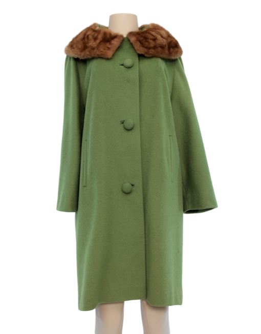 DUMAS VINTAGE PASTEL MINK/WOOL COAT