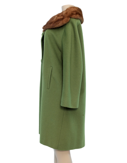 DUMAS VINTAGE PASTEL MINK/WOOL COAT