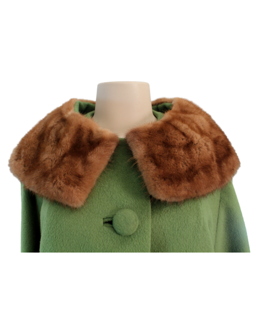 DUMAS VINTAGE PASTEL MINK/WOOL COAT