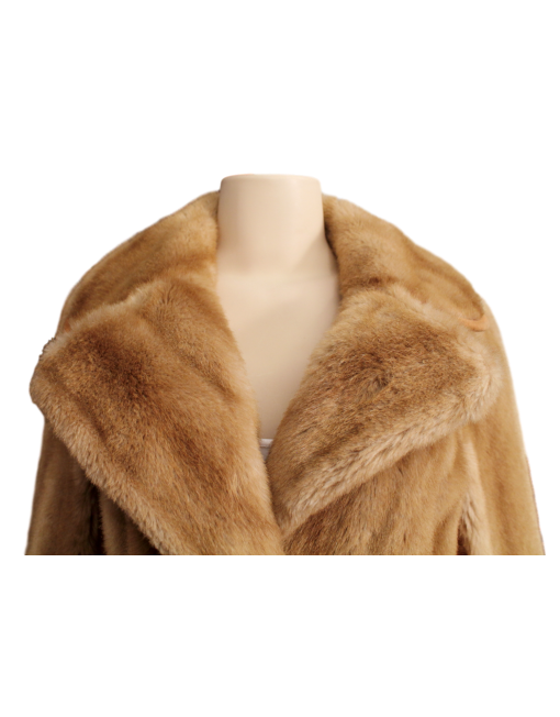 VINTAGE TISSAVEL FRANCE Faux Fur Coat Front Collar| eKlozet Luxury Consignment