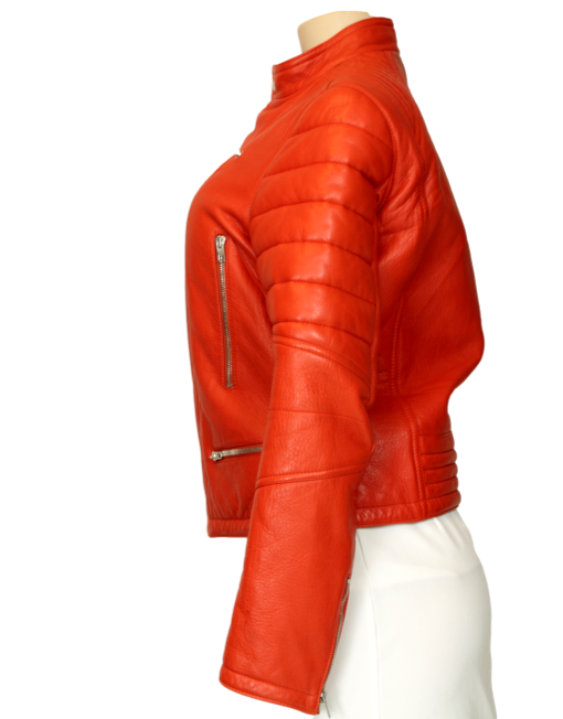 Joseph Leather Biker Jacket Side