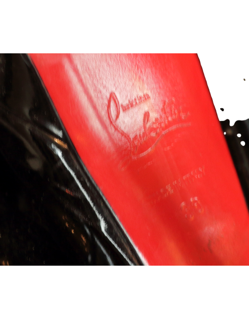 CHRISTIAN LOUBOUTIN 'Moulage' Patent Leather Boots Red Sole