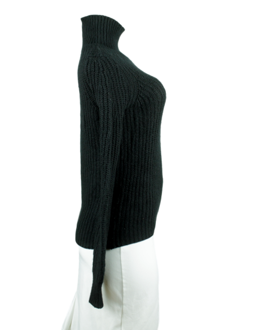 Black Theory Turtleneck sweater side - eKlozet Luxury Consignment Boutique