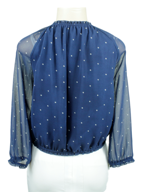 KENSIE Lightweight Polka Dot Jacket Back - eKlozet Luxury Consignment Boutique
