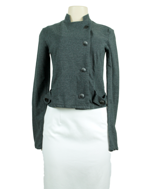 Converse Jersey Crop Blazer Front - eKlozet Luxury Consignment Boutique