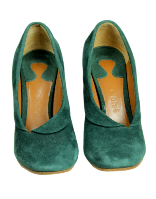 CHLOÉ Suede Pumps Front