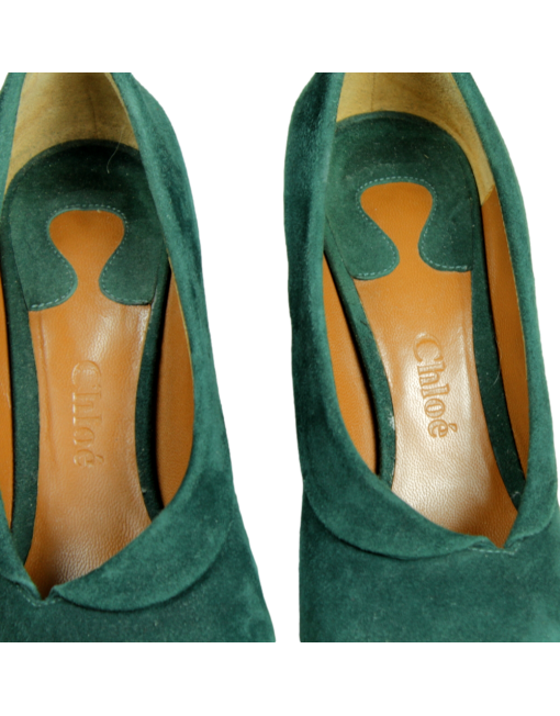 CHLOÉ Suede Pumps Insole Logo