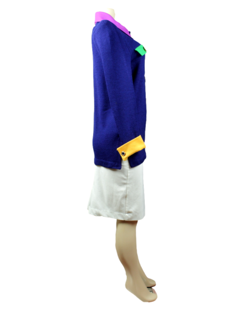 ST. JOHN COLLECTION Colorblock Knit Blazer Sleeve