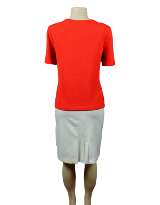 ST. JOHN COLLECTION Scoop Neck Sweater Back