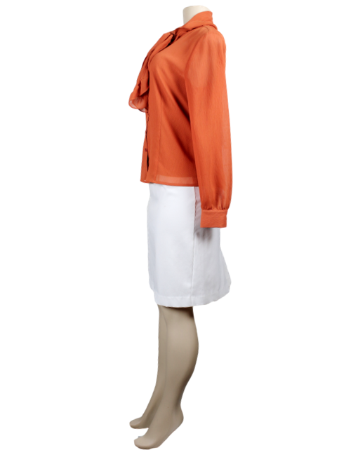 Oscar de la Renta Button Up Top  Side - eKlozet Luxury Consignment