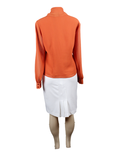 Oscar de la Renta Button Up Top  Back - eKlozet Luxury Consignment
