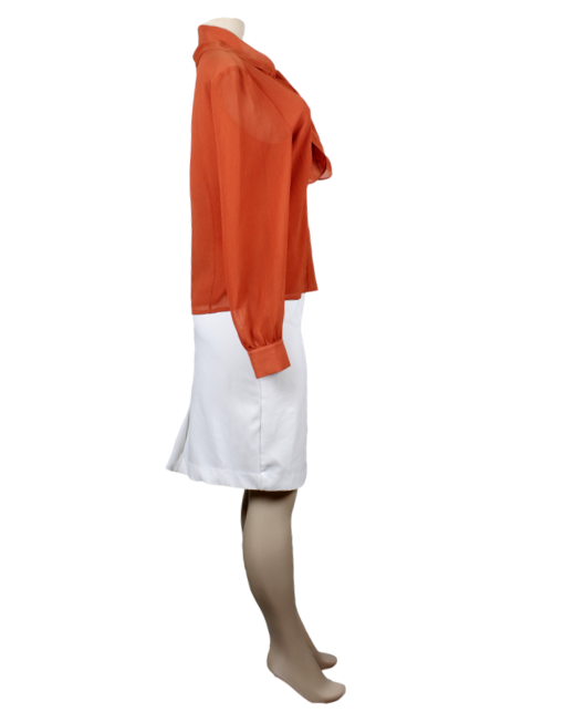 Oscar de la Renta Button Up Top  Side - eKlozet Luxury Consignment