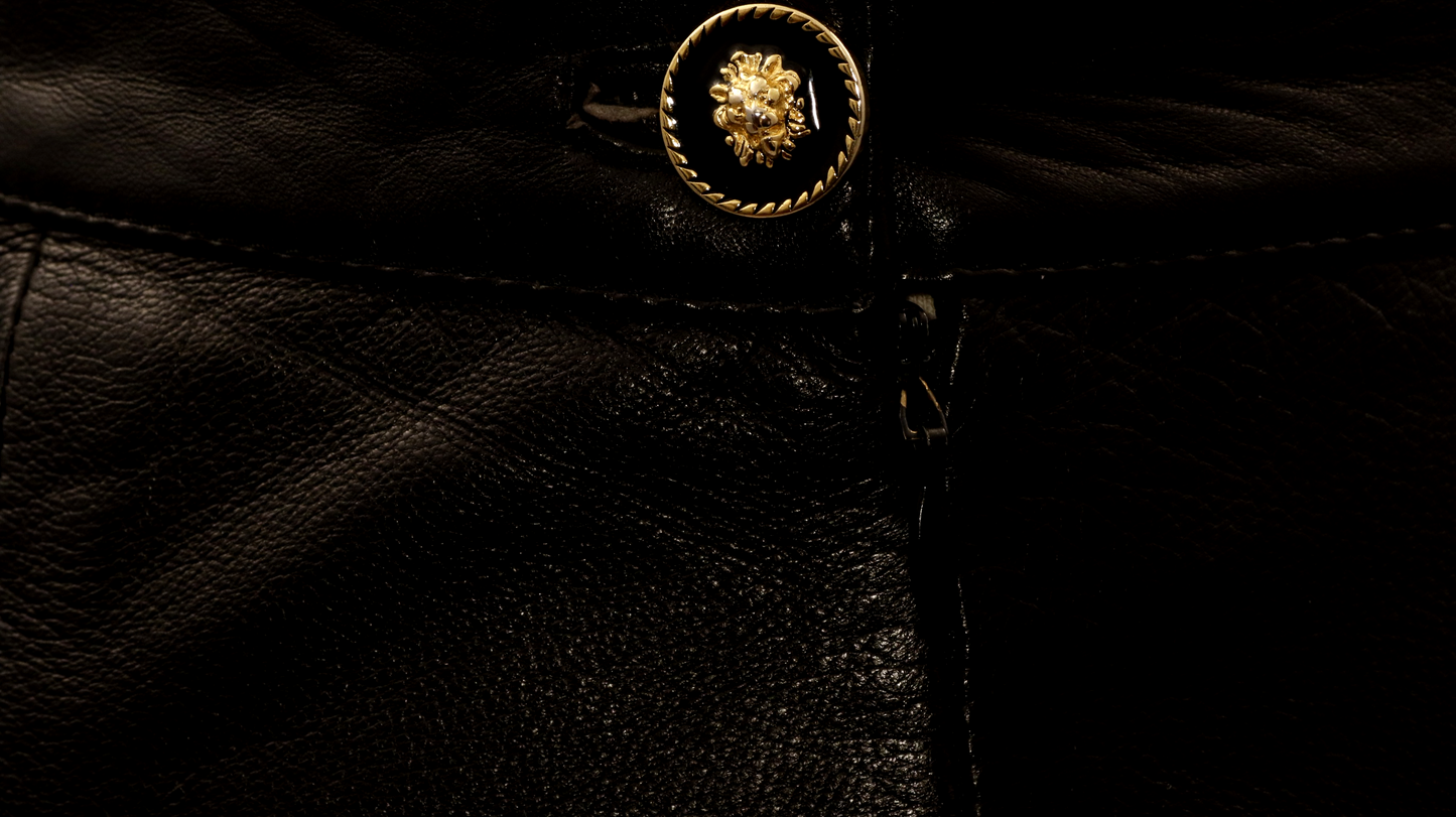 GIANNI VERSACE VERSUS LEATHER SKIRT - eKlozet Luxury Consignment