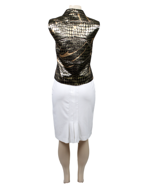 Emilio Pucci Metallic Vest Back| eKlozet Designer consignment