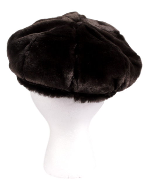 WILSONS LEATHER FUR NEWSBOY CAP - eKlozet Luxury Consignment