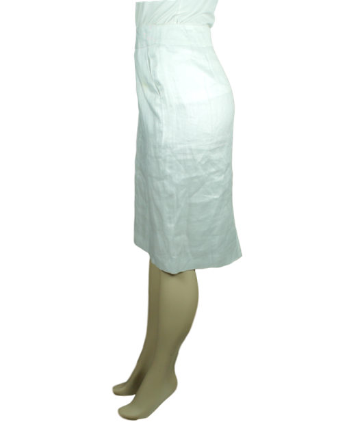 Ashley Stewart White Skirt Side - eKlozet Luxury Consignment