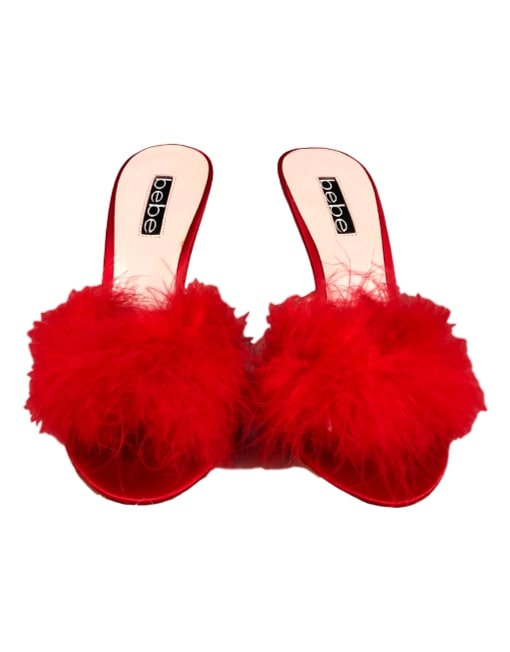 BEBE BOUDOIR FEATHER HEEL - eKlozet Luxury Consignment