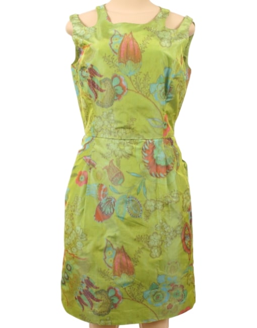 OSCAR DE LA RENTA SILK DRESS - eKlozet Luxury Consignment