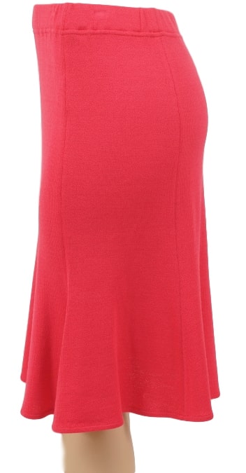 ST. JOHN COLLECTION Knit Flair Skirt-Left Side-eKlozet Luxury Consignment