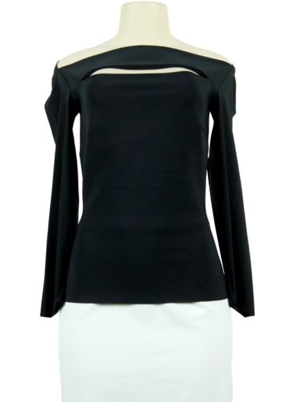 La Petite Robe Di Chiara Boni Cutout-Accented Long Sleeve Top - eKlozet Luxury Consignment