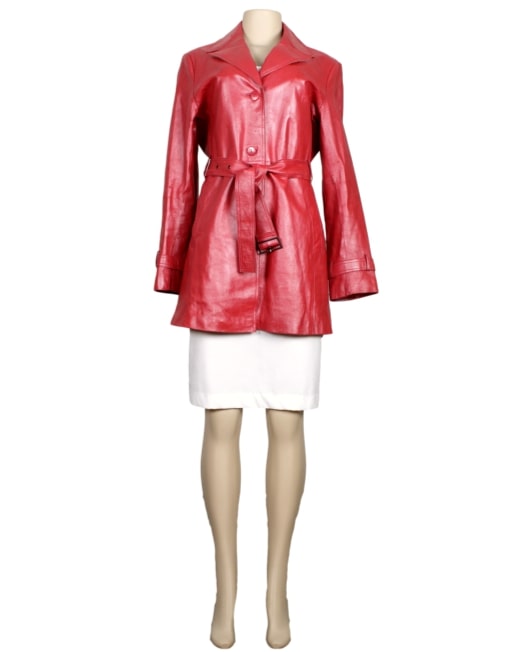 JULIET MICHELLE Leather Trenchcoat