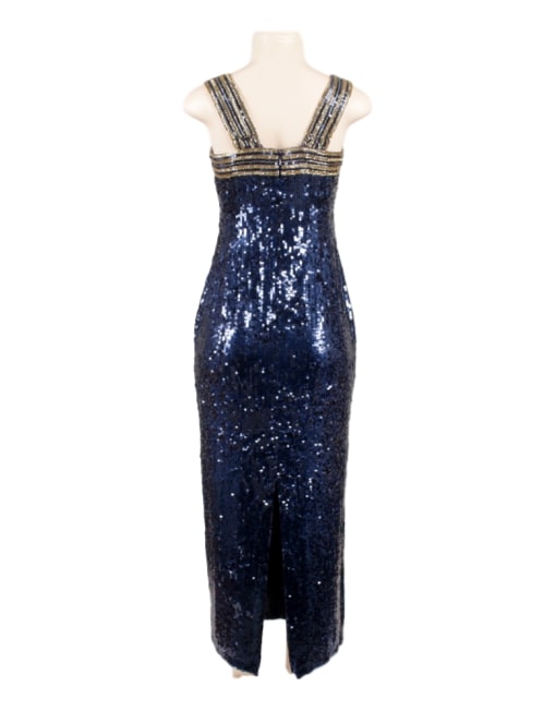 BLACK TIE OLEG CASSINI SEQUIN GOWN - eKlozet Luxury Consignment