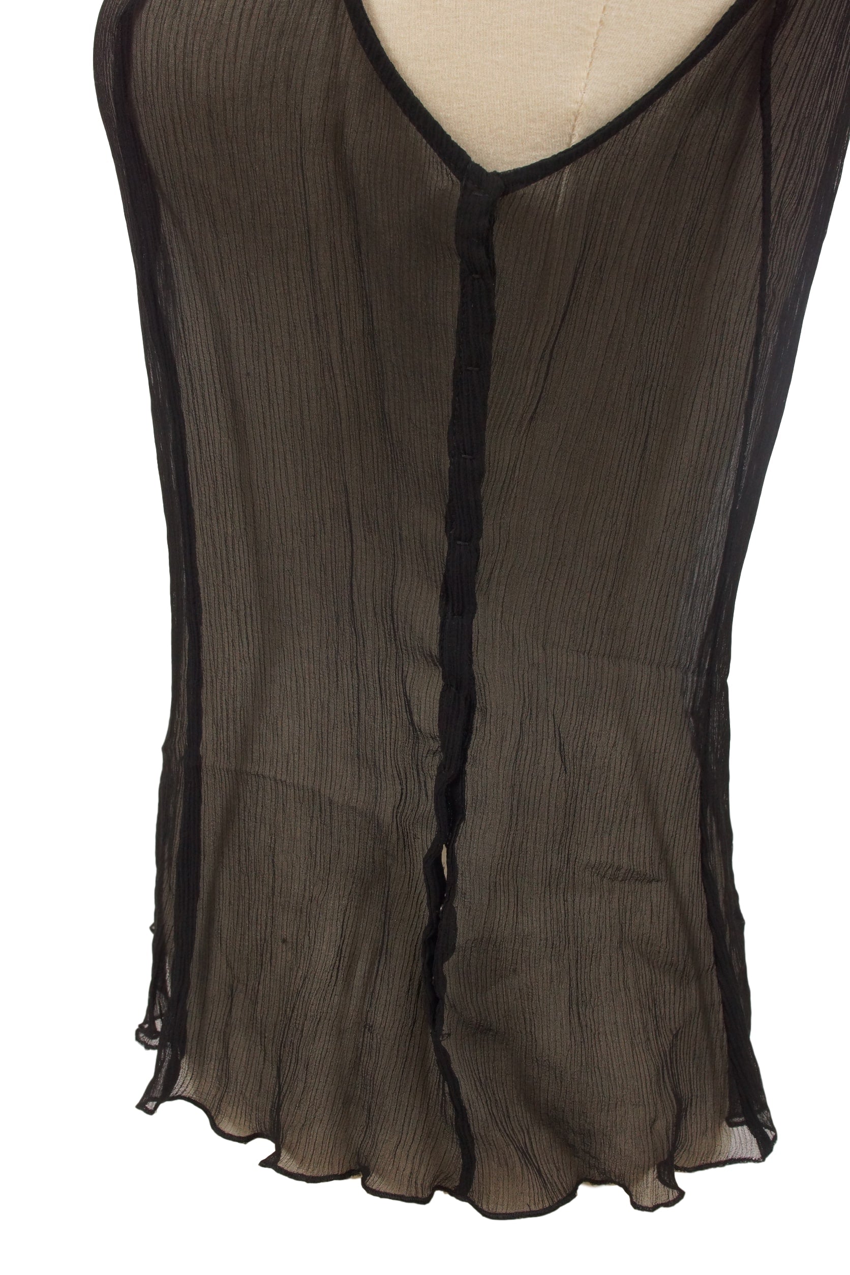 MOSCHINO SHEER SILK TOP - eKlozet Luxury Consignment