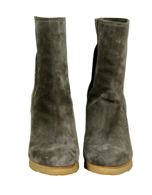 STUART WEITZMAN Suede Wedge Ankle Boots  Front