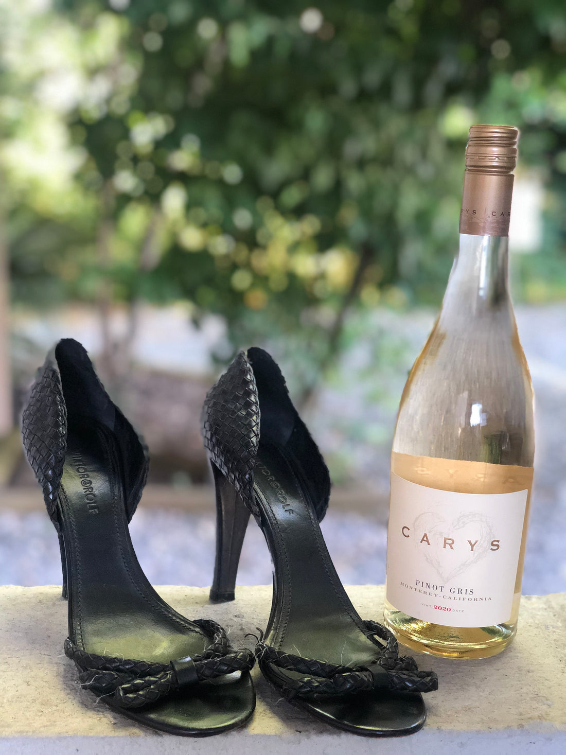Viktor & Rolf Sandals and Cary Pinot Gris